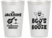 Personalized Halloween 14 oz Frosted Cups - Boos And Booze | 250047