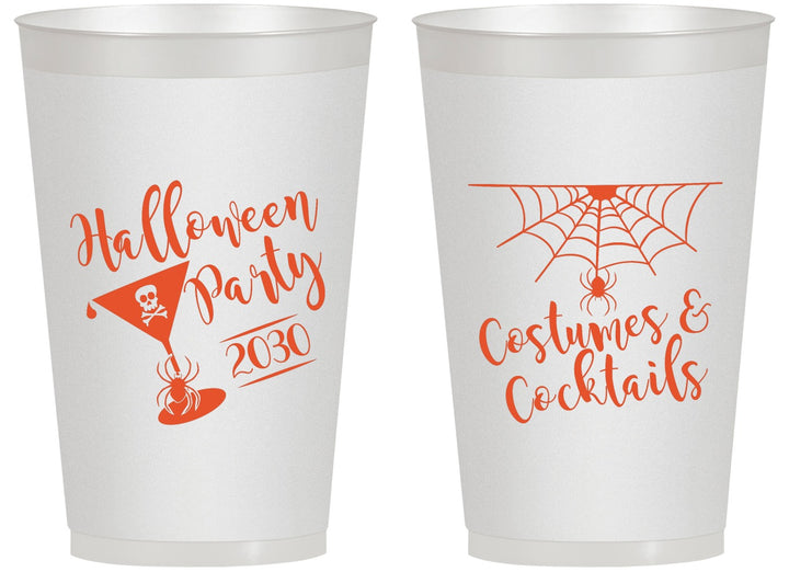 Personalized Halloween 14 oz Frosted Cups - Costumes Cocktails | 250048