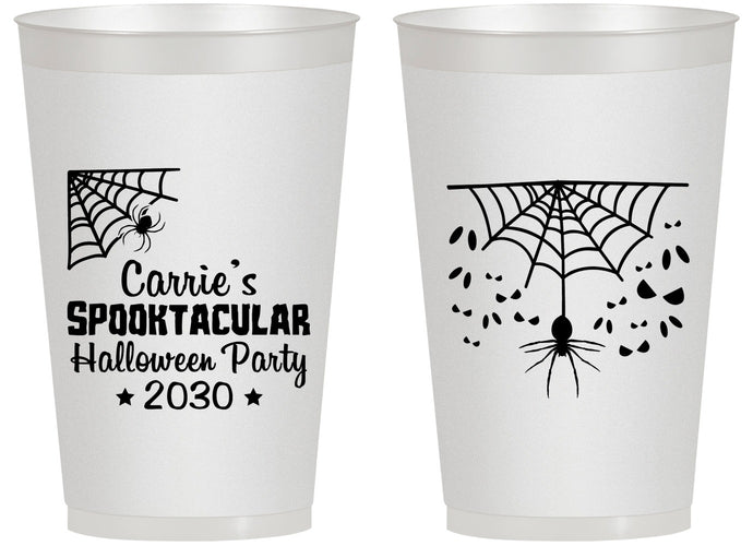 Personalized Halloween 14 oz Frosted Cups - Spooktacular | 250049
