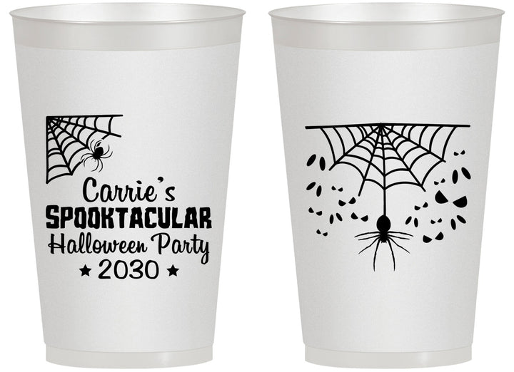Personalized Halloween 14 oz Frosted Cups - Spooktacular | 250049