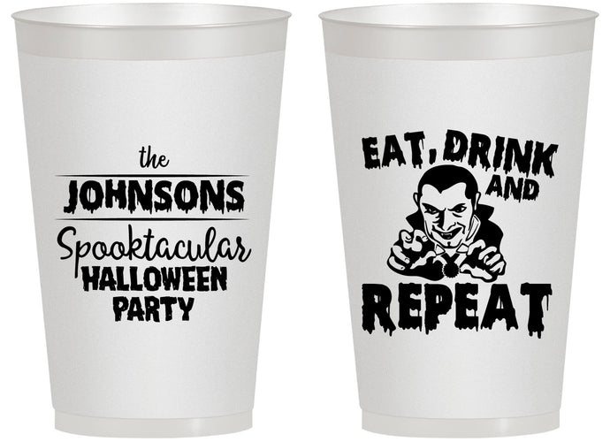 Personalized Halloween 14 oz Frosted Cups - Dracula | 250062