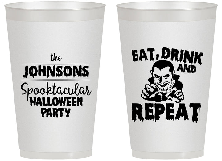 Personalized Halloween 14 oz Frosted Cups - Dracula | 250062