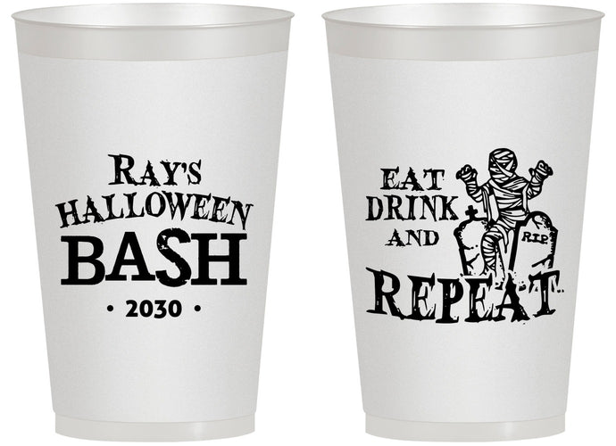 Personalized Halloween 14 oz Frosted Cups - Mummy | 250066