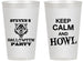 Personalized Halloween 14 oz Frosted Cups - Howl | 250069