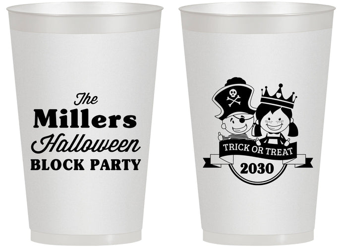 Personalized Halloween 14 oz Frosted Cups - Trick Or Treat | 250079