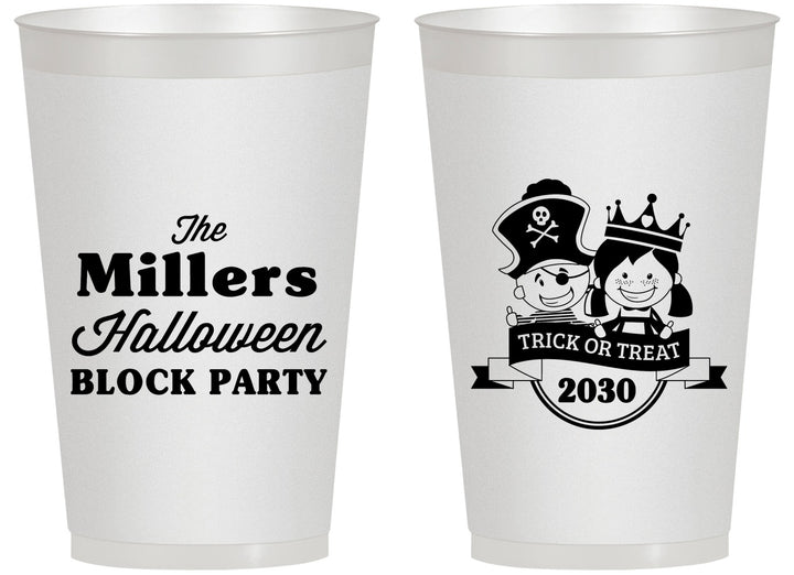 Personalized Halloween 14 oz Frosted Cups - Trick Or Treat | 250079