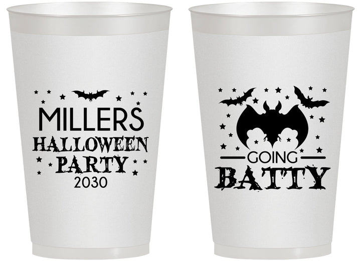 Personalized Halloween 14 oz Frosted Cups - Bat | 250081
