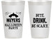 Personalized Halloween 14 oz Frosted Cups - Bite Drink Be Scary | 250082