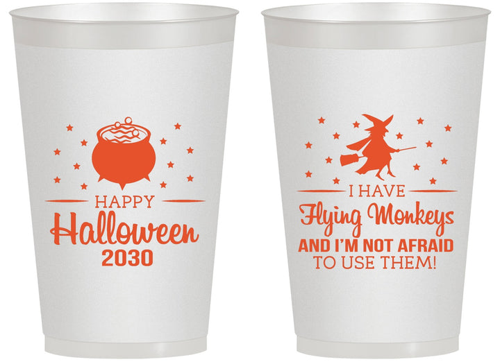Personalized Halloween 14 oz Frosted Cups - Witch | 250084