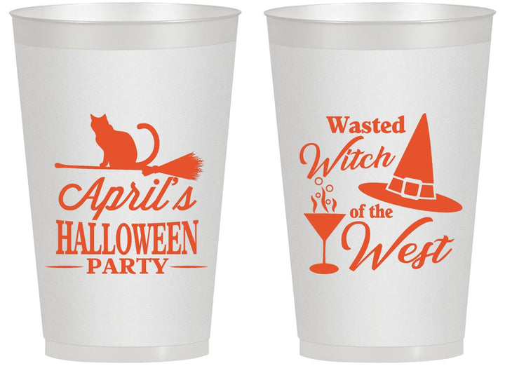 Personalized Halloween 14 oz Frosted Cups - Witch | 250088
