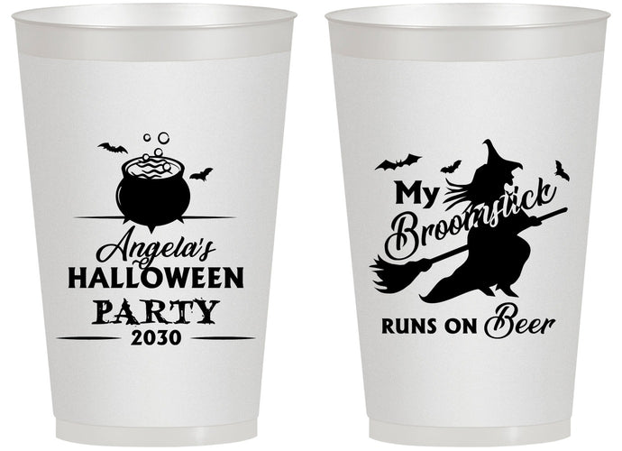 Personalized Halloween 14 oz Frosted Cups - Witch | 250090