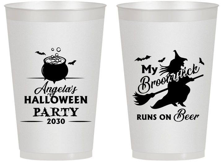 Personalized Halloween 14 oz Frosted Cups - Witch | 250090
