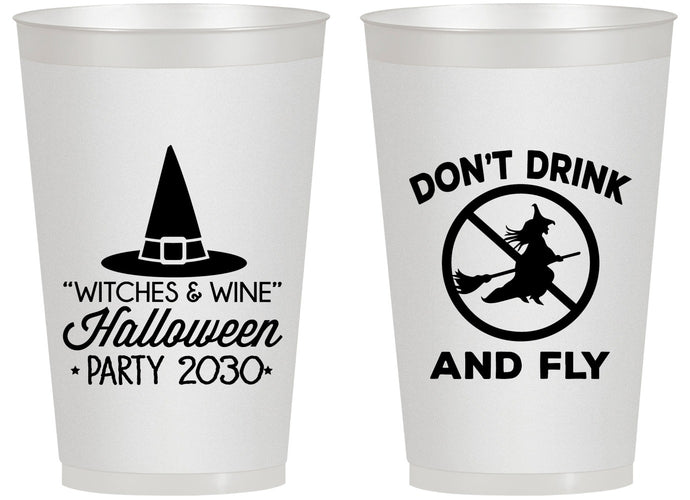Personalized Halloween 14 oz Frosted Cups - Witch | 250093