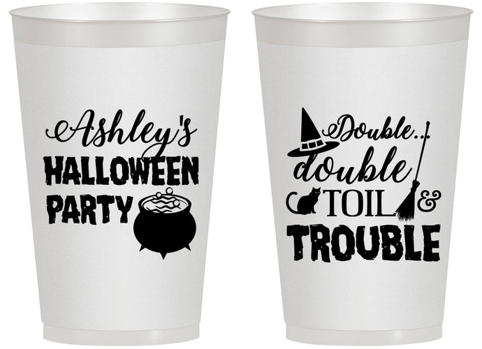 Personalized Halloween 14 oz Frosted Cups - Witch | 250095