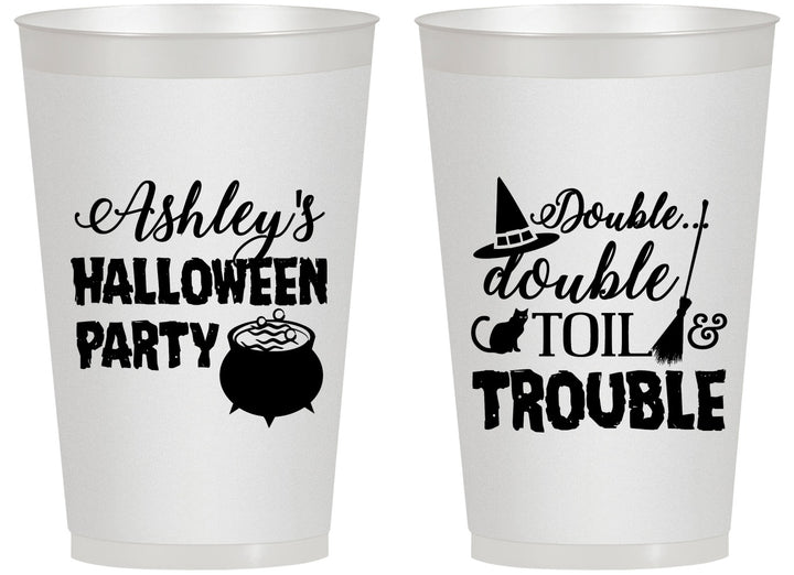 Personalized Halloween 14 oz Frosted Cups - Witch | 250095