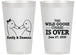 Personalized Wedding 14 oz Frosted Cups - Wild Goose | 251