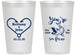 Personalized Wedding 14 oz Frosted Cups - Fish In The Sea For Me | 254