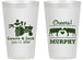 Personalized Wedding 14 oz Frosted Cups - Tractor Cows | 257