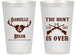Personalized Wedding 14 oz Frosted Cups - The Hunt Is Ove | 258