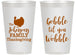 Personalized Thanksgiving 14 oz Frosted Cups - Gobble Til You Wobble | 260004
