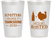 Personalized Thanksgiving 14 oz Frosted Cups - Lets Get Basted | 260008