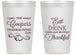 Personalized Thanksgiving 14 oz Frosted Cups - Eat Drink Thankful | 260009