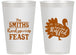 Personalized Thanksgiving 14 oz Frosted Cups - Lets Get Stuffed | 260020