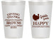 Personalized Thanksgiving 14 oz Frosted Cups - Gobble Gobble | 260022
