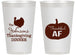 Personalized Thanksgiving 14 oz Frosted Cups - Thankful Af | 260026