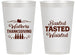 Personalized Thanksgiving 14 oz Frosted Cups - Basted Tasted Waisted | 260027