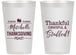 Personalized Thanksgiving 14 oz Frosted Cups - Thankful Stuffed | 260029