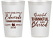 Personalized Thanksgiving 14 oz Frosted Cups - Grateful Blessed | 260030