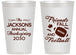 Personalized Thanksgiving 14 oz Frosted Cups - Football | 260031