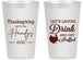 Personalized Thanksgiving 14 oz Frosted Cups - Turkey Stuffed | 260038