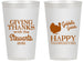 Personalized Thanksgiving 14 oz Frosted Cups - Gobble Gobble | 260040