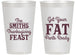 Personalized Thanksgiving 14 oz Frosted Cups - Fat Pants Ready | 260045
