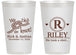 Personalized Wedding 14 oz Frosted Cups - We Tied The Knot | 263