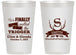 Personalized Wedding 14 oz Frosted Cups - Finally Pull The Trigger | 264