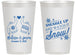 Personalized Wedding 14 oz Frosted Cups - Christmas Snow | 268