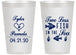 Personalized Wedding 14 oz Frosted Cups - Two Less Fish In The Sea | 270