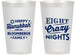 Personalized Hanukkah 14 oz Frosted Cups - Eight Crazy Nights | 270011