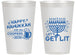 Personalized Hanukkah 14 oz Frosted Cups - Lets Get Lit | 270021