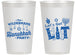 Personalized Hanukkah 14 oz Frosted Cups - Lets Get Lit | 270022