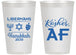 Personalized Hanukkah 14 oz Frosted Cups - Menorah Dreidel | 270024