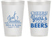 Personalized Wedding 14 oz Frosted Cups - Cheers Years Cold Beers | 274