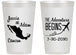 Personalized Wedding 14 oz Frosted Cups - The Adventure Begins | 275