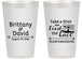Personalized Wedding 14 oz Frosted Cups - Take A Shot We Tied The Knot | 277