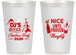 Personalized Christmas 14 oz Frosted Cups - Naughty Or Nice | 280000