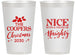 Personalized Christmas 14 oz Frosted Cups - Naughty Or Nice | 280008