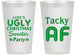 Personalized Christmas 14 oz Frosted Cups - Tacky Af | 280021